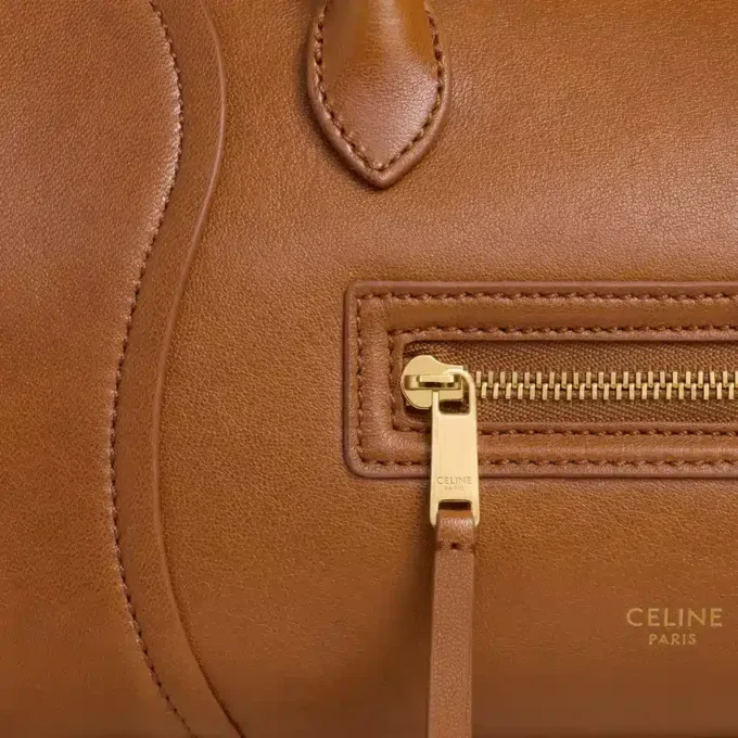 Little Luggage in Supple Shiny Lambskin