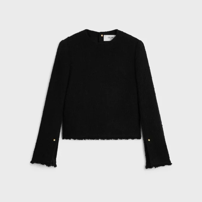 Long-Sleeved Top in Wool Natta Long-Sleeved Top in Wool Natta