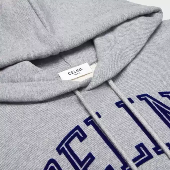Loose Hoodie in Cotton Fleece