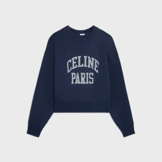 Loose Sweatshirt in Cotton Fleece Loose Sweatshirt in Cotton Fleece