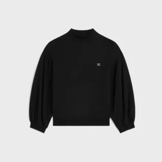 Loose Sweatshirt in Cotton Fleece Loose Sweatshirt in Cotton Fleece