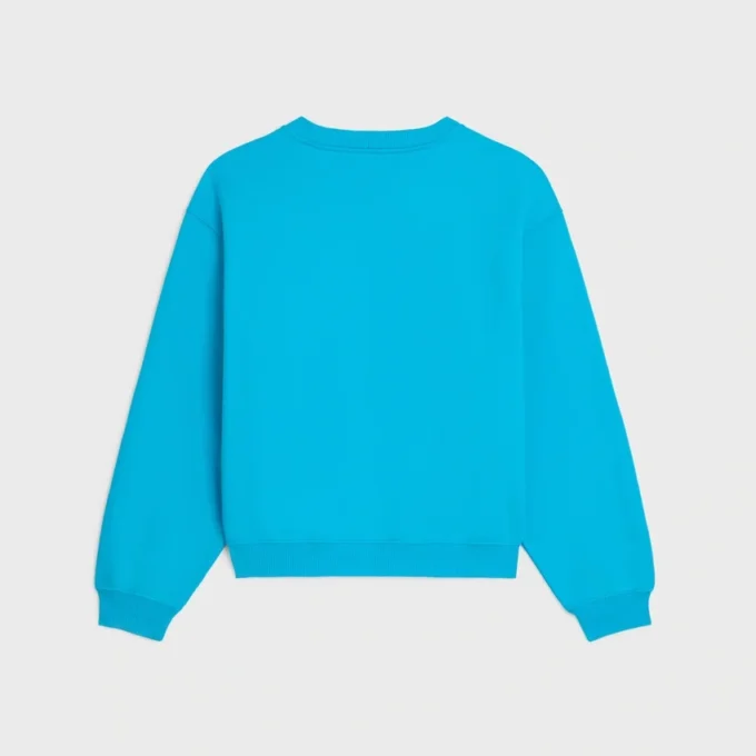 Loose Sweatshirt in Cotton Fleece Loose Sweatshirt in Cotton Fleece