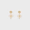 Maillon Triomphe Hoops in Yellow Gold and Diamonds Maillon Triomphe Hoops in Yellow Gold and Diamonds