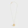 Medaille Celine Small Necklace in Yellow Gold and Diamonds