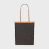 Medium Flat Shopper in Triomphe Canvas