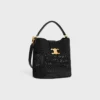 Medium Louise Bucket in Raffia and Calfskin Medium Louise Bucket in Raffia and Calfskin