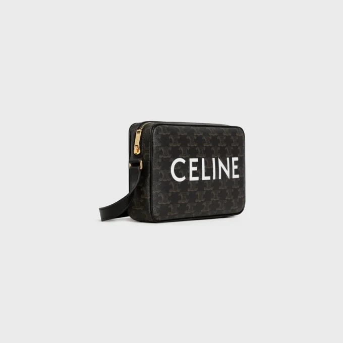 Medium Messenger Bag in Triomphe Canvas with Celine Print Medium Messenger Bag in Triomphe Canvas with Celine Print