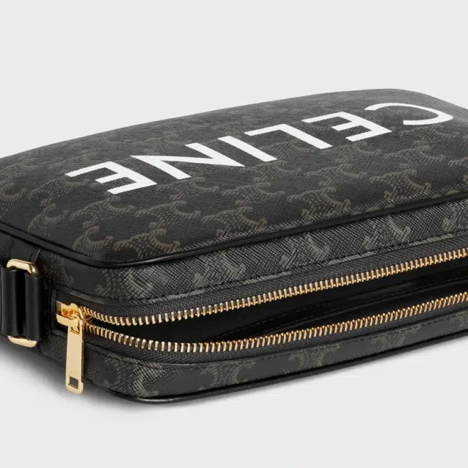 Medium Messenger Bag in Triomphe Canvas with Celine Print Medium Messenger Bag in Triomphe Canvas with Celine Print