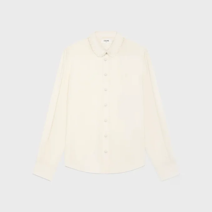 Mia Shirt in Silk Crepe and Acetate Mia Shirt in Silk Crepe and Acetate