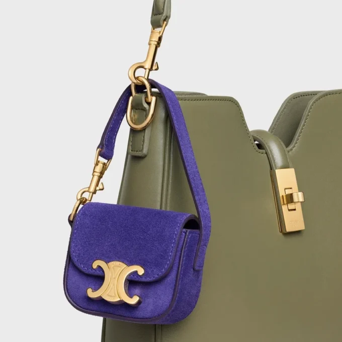Micro Claude in Suede Calfskin Micro Claude in Suede Calfskin