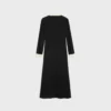 Midi Polo Dress in Viscose Georgette Midi Polo Dress in Viscose Georgette