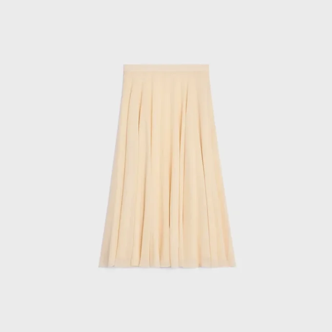 Midi Skirt in Silk Georgette Midi Skirt in Silk Georgette