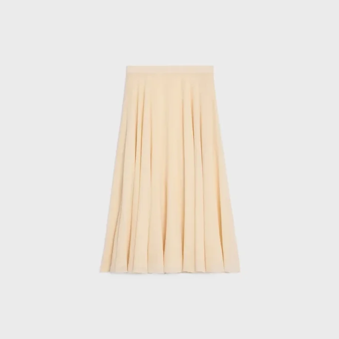 Midi Skirt in Silk Georgette Midi Skirt in Silk Georgette