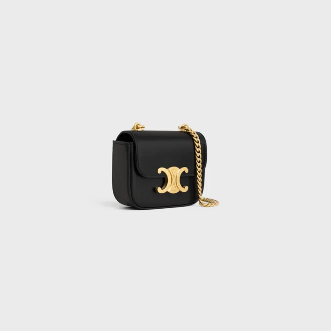 Mini Chain Claude in Shiny Calfskin Mini Chain Claude in Shiny Calfskin