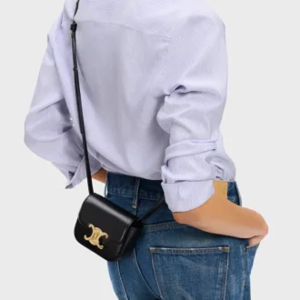 Mini Claude in Shiny Calfskin