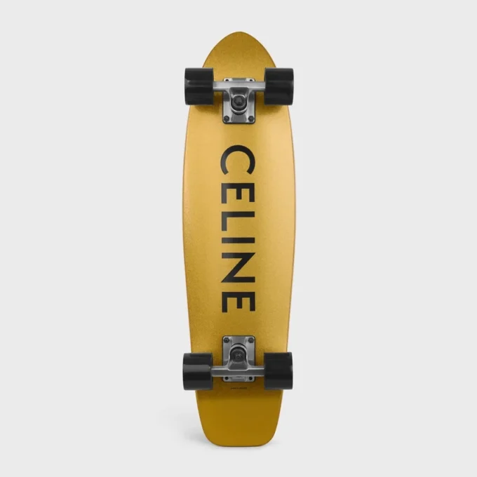 Mini Cruiser in Wood with Celine Print Mini Cruiser in Wood with Celine Print
