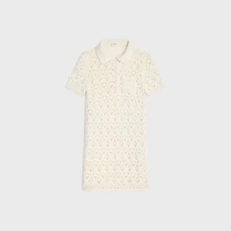 Mini Dress in Cotton Pointelle Mini Dress in Cotton Pointelle