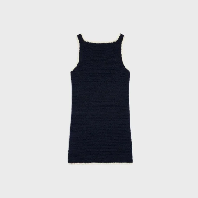Mini Dress in Crocheted Cotton Mini Dress in Crocheted Cotton