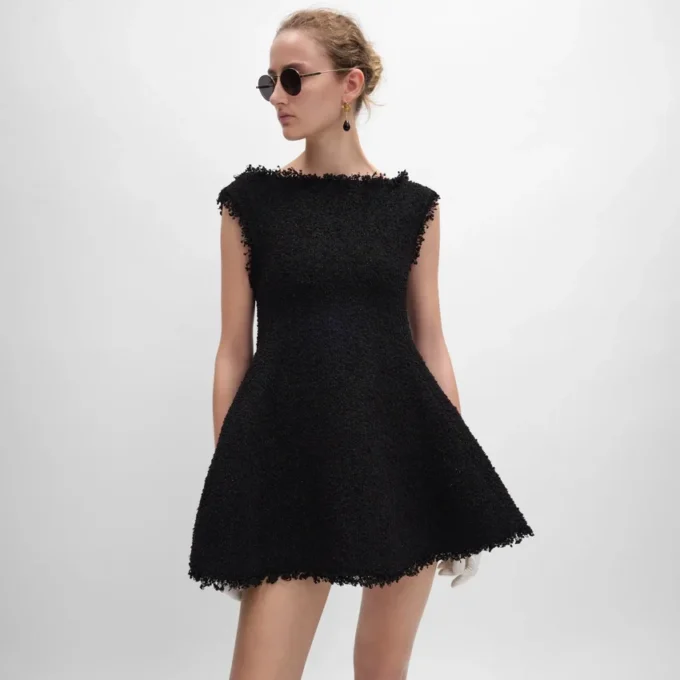 Mini Dress in Knit Natte