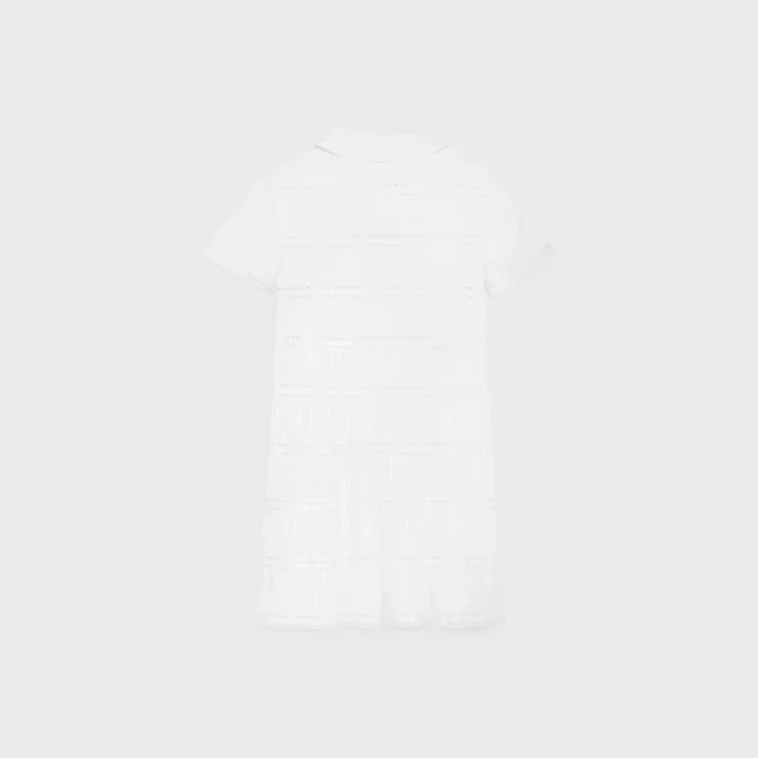 Mini Dress with Embroidered Trims in Cotton Batiste Mini Dress with Embroidered Trims in Cotton Batiste