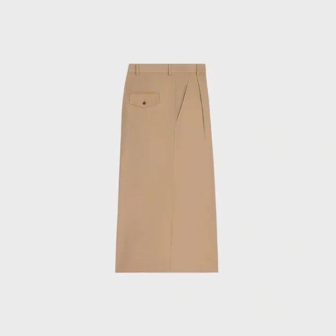 Montauk Cropped Trousers in Cotton and Wool Gabardine Montauk Cropped Trousers in Cotton and Wool Gabardine
