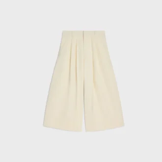 Montauk Cropped Trousers in Diagonal Wool Montauk Cropped Trousers in Diagonal Wool
