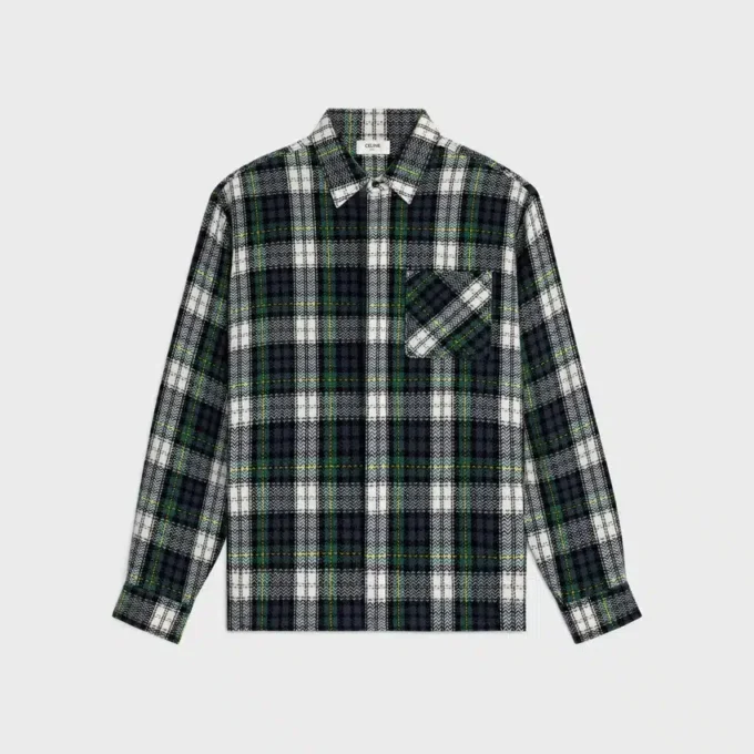 Overshirt in Tartan Cashmere Overshirt in Tartan Cashmere