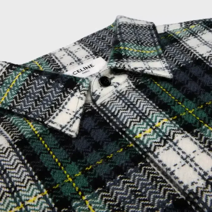 Overshirt in Tartan Cashmere Overshirt in Tartan Cashmere