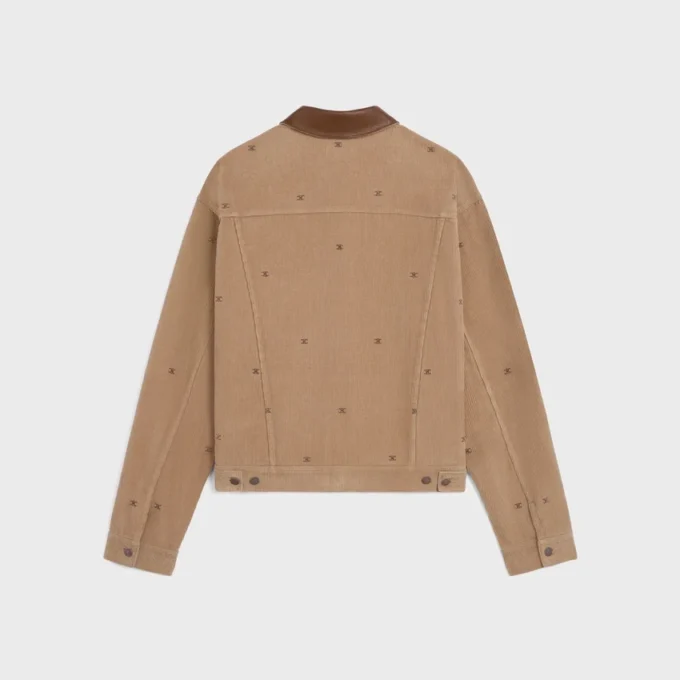 Oversized Trucker Jacket in Corduroy