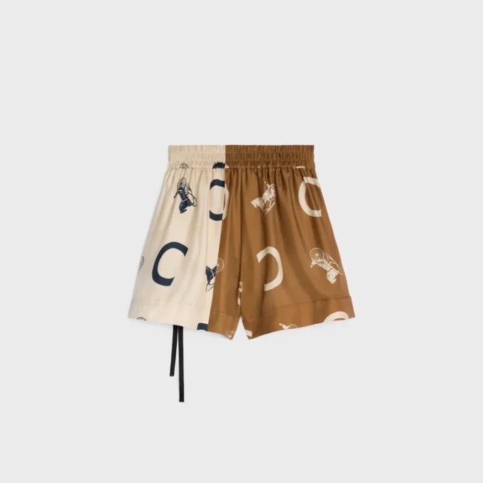 Pajama Shorts in Silk Twill Pajama Shorts in Silk Twill