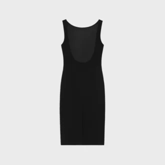 Pencil Dress in Gauffered Double Wool