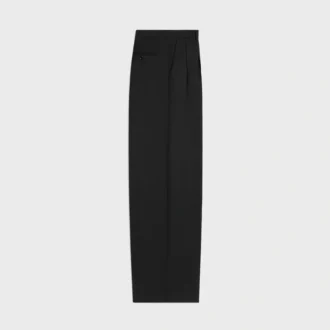 Pleated Trousers in Light Wool Gabardine Pleated Trousers in Light Wool Gabardine
