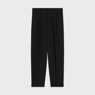 pleated trousers in wool gabardine 1 330x330 - Pleated Trousers in Wool Gabardine
