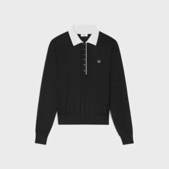 Polo Sweater in Fine Cashmere Silk Polo Sweater in Fine Cashmere Silk