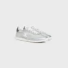 Racer Sneaker in Nylon, Laminated Calfskin and Calfskin