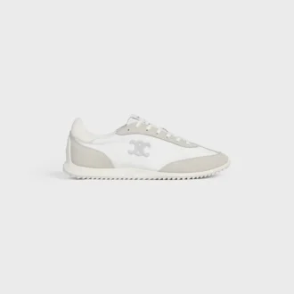 Racer Sneaker in Nylon, Suede Calfskin and Calfskin