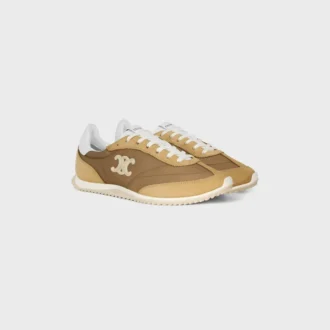Racer Sneaker in Nylon, Suede Calfskin and Calfskin Racer Sneaker in Nylon, Suede Calfskin and Calfskin