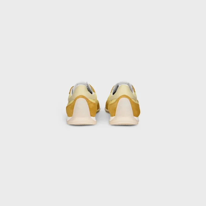 Racer Sneaker in Nylon, Suede Calfskin and Calfskin