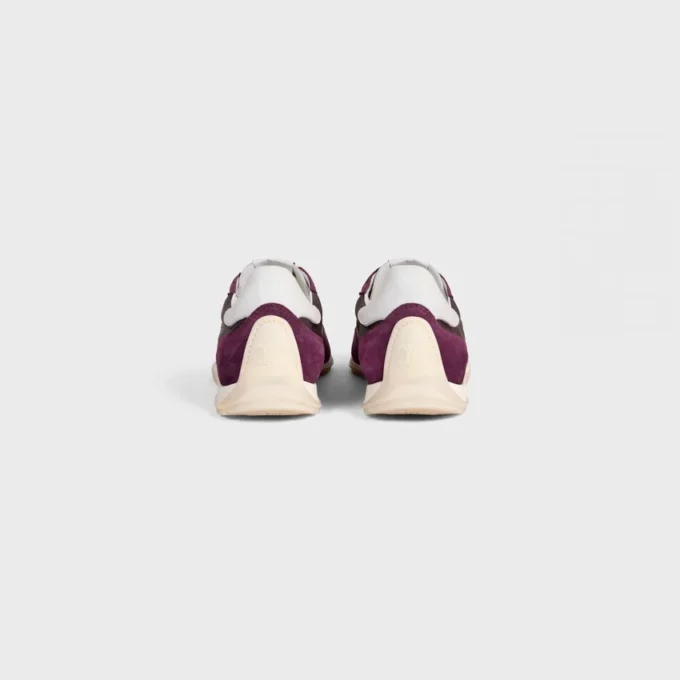Racer Sneaker in Nylon, Suede Calfskin and Calfskin