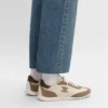 Racer Sneaker in Nylon, Suede Calfskin and Calfskin