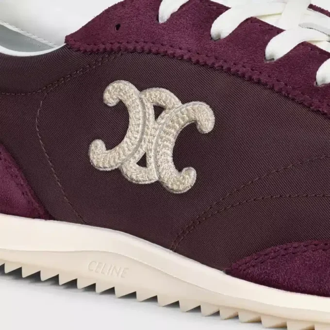 Racer Sneaker in Nylon, Suede Calfskin and Calfskin