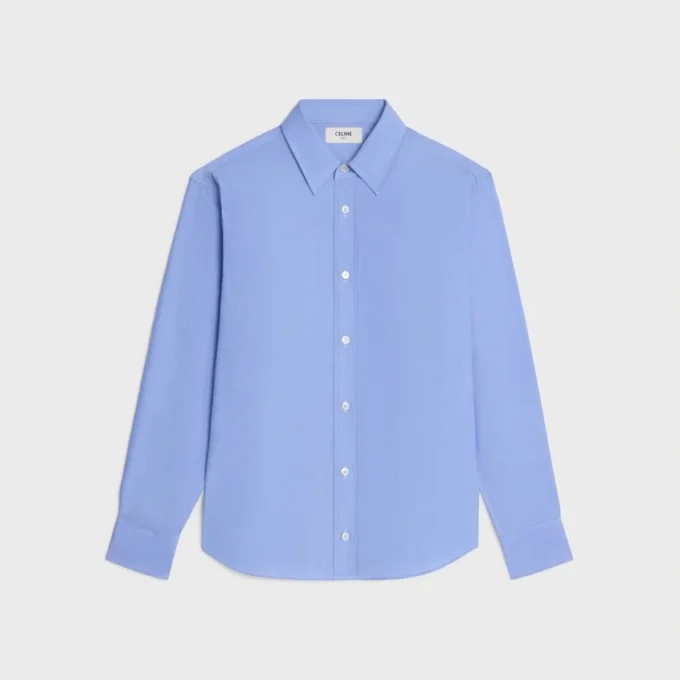 Relaxed Shirt in Cotton Poplin