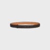 Reversible Strap 25Mm in Natural Calfskin and Triomphe Canvas Reversible Strap 25Mm in Natural Calfskin and Triomphe Canvas