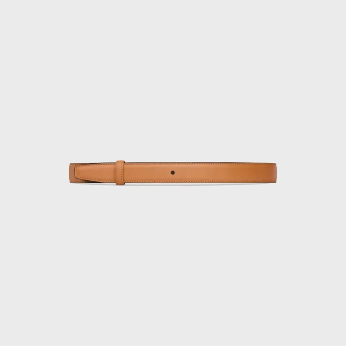 Reversible Strap 25Mm in Natural Calfskin and Triomphe Canvas Reversible Strap 25Mm in Natural Calfskin and Triomphe Canvas