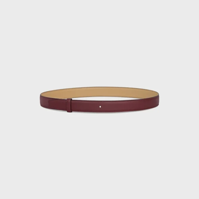 Reversible Strap 25Mm in Smooth and Grained Calfskin Reversible Strap 25Mm in Smooth and Grained Calfskin