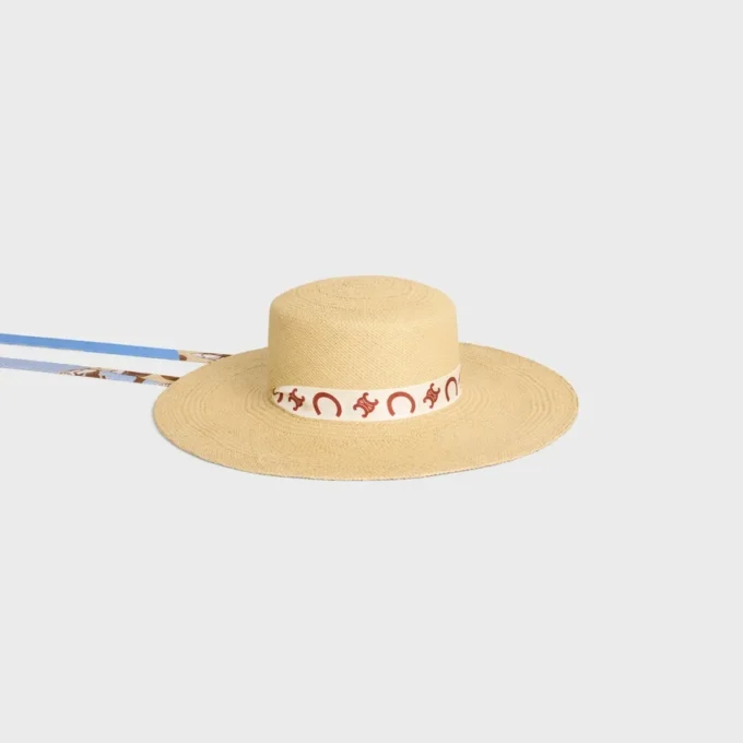 Ribbon Hat in Straw Ribbon Hat in Straw