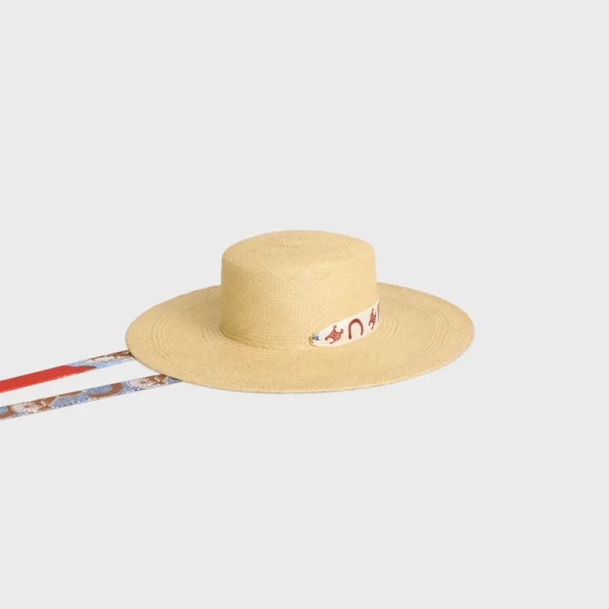 Ribbon Hat in Straw Ribbon Hat in Straw