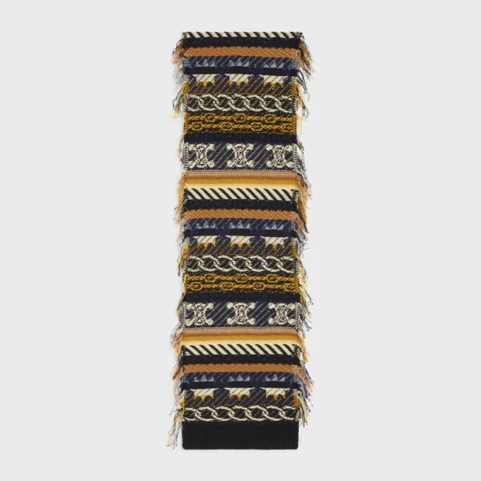 Scarf in Jacquard Cashmere