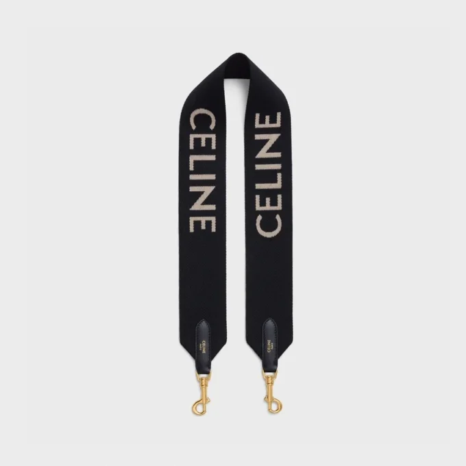 Short Strap in Wool with Celine Jacquard