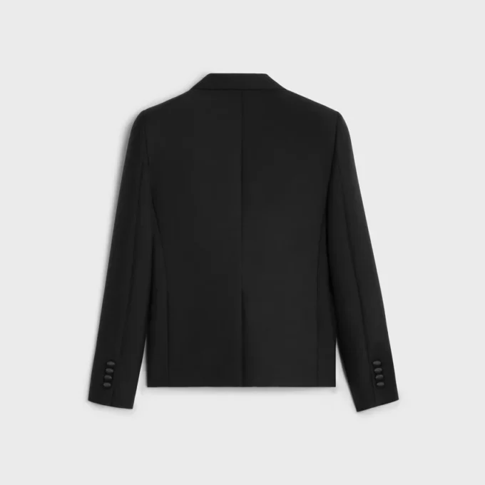 Short Tux Jacket in Wool and Mohair Short Tux Jacket in Wool and Mohair